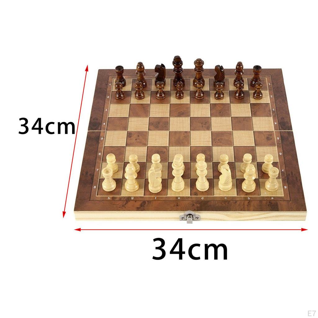 Wooden Chess & Checkers Handcraft Backgammon Pieces outdoor game