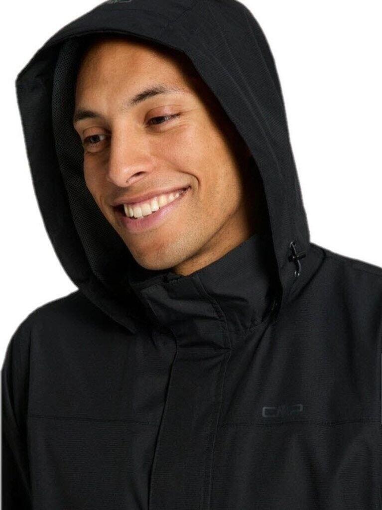 Куртка CMP Waterproof Jacket из ткани Ripstop (39X7367) Man Buttons Hood (39X7367) nero