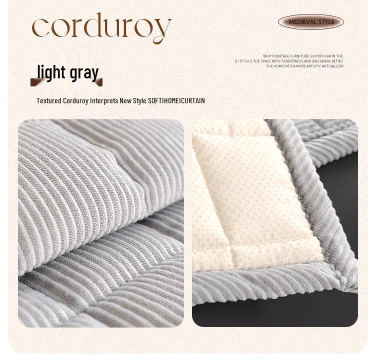 Corduroy Plush Non-slip Sofa Cover Cushion