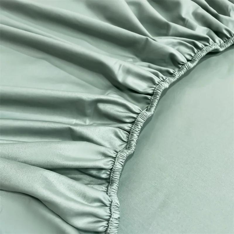 Napínací prostěradlo z ledového hedvábí 90x200 cm Více velikostí Prostěradlo Měkký satén Elastické Matrace Domácí Ložnice Prostěradlo s 360° Elastickým Páskem