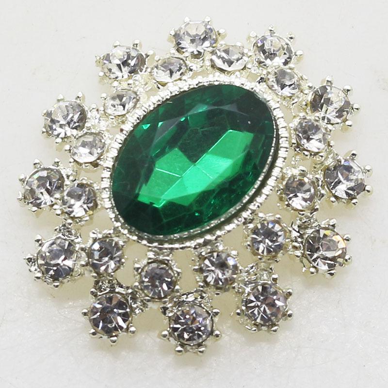 25x28mm Korean Alloy Rhinestone Acrylic Scarf Buckle Brooch