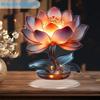 2D Flat Bohemian Style Acrylic Lotus Desktop Decoration, Lotus Design, Suitable for Wall Decoration, Porch, Room, Villa, Accents Home, Hallway, or Wor
