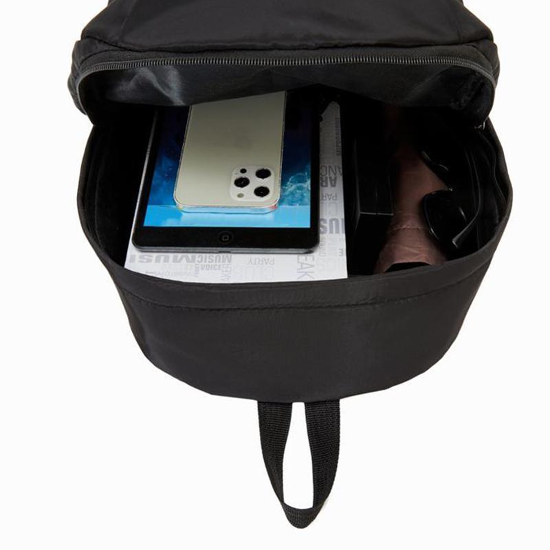 Men'S And Women'S Double Shoulder Bags With Plain Design, Vertical Zipper, Suitable For Traveling To School And Carrying Around.