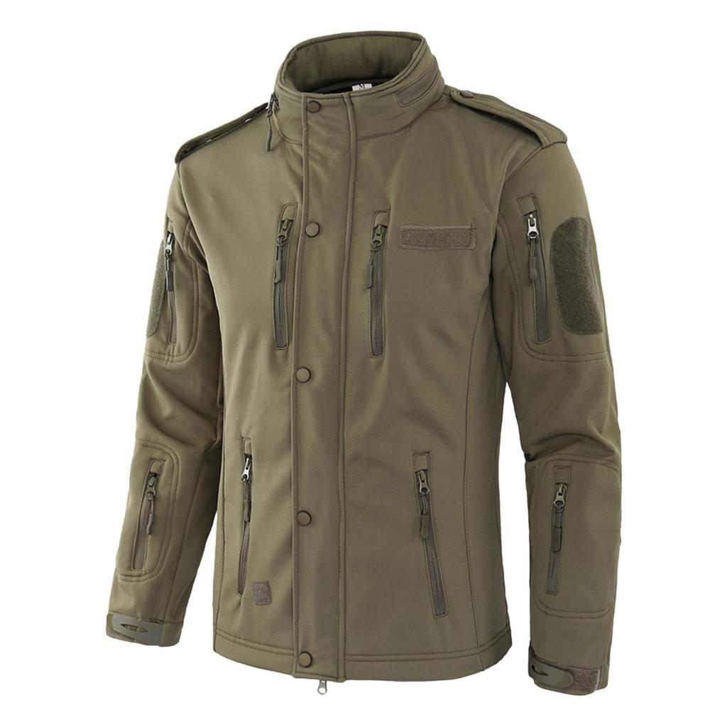Men'S Loose Jacket Men's Winter Autumn Waterproof Hiking Jackets Fashionable Multi Pocket Hooded Jacket Fishing Camping
