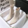 Pointed High Heels Women's Ankle Boots Korean Short Boots Feel Small Thick Heel Small Advanced Daily Leisure