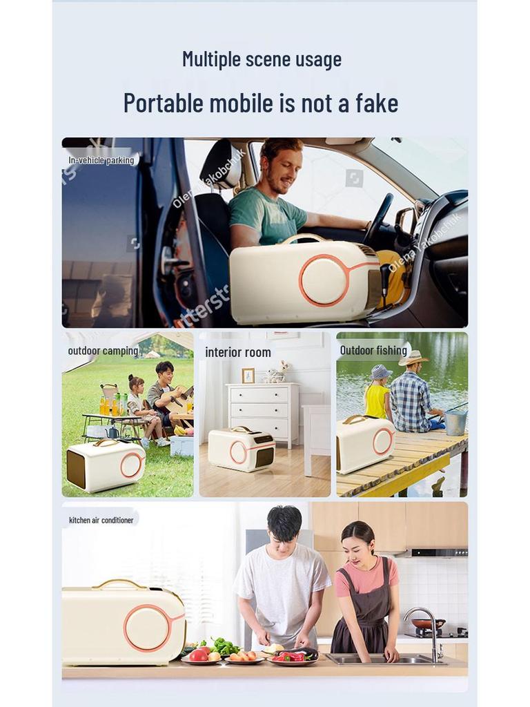 Korean Dual-Mode Portable Air Conditioner: Outdoor Camping 12V/24V Cooling & Heating