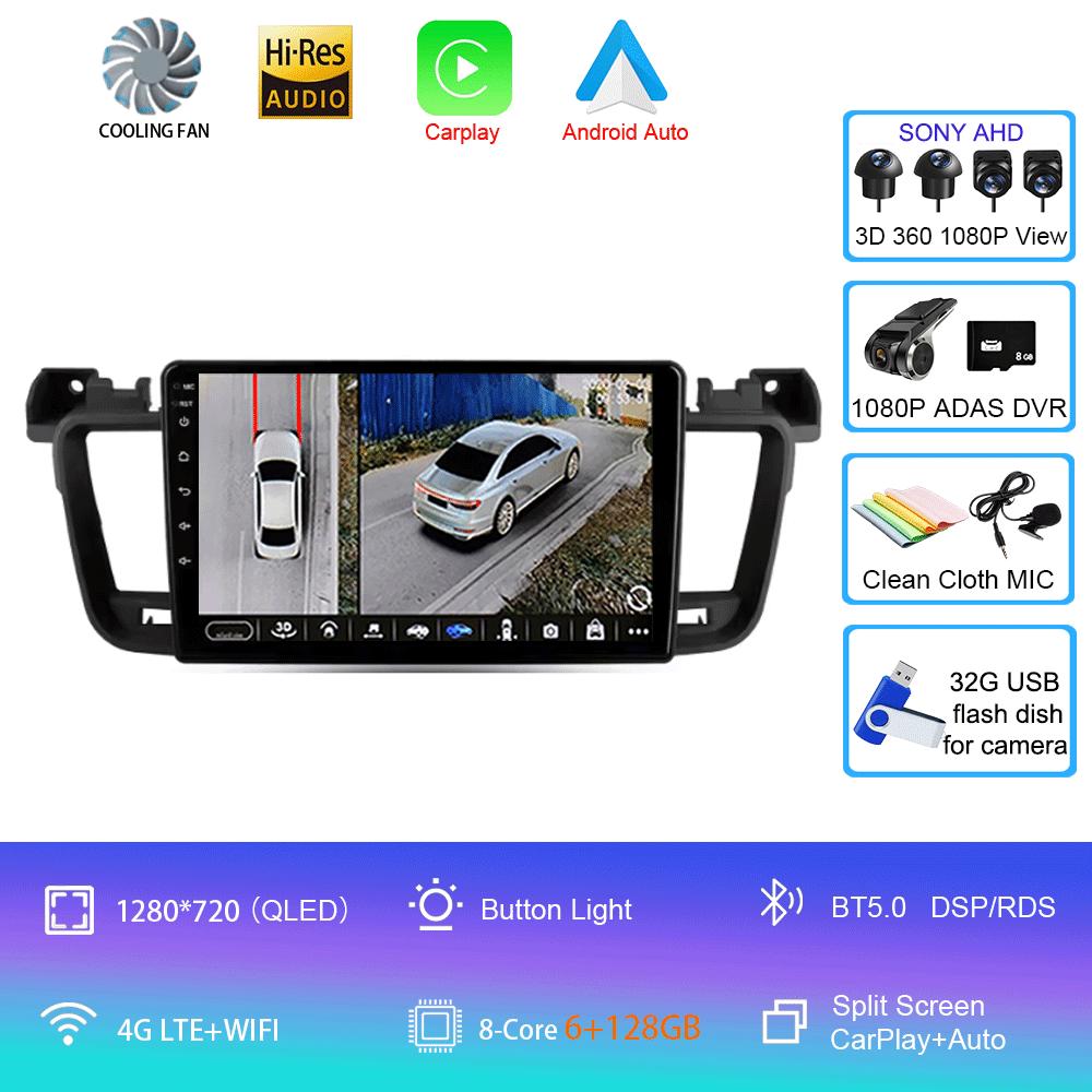 Android 14 For Peugeot 508 2011 - 2018 Car Radio Multimedia Video Player Navigation GPS No 2din 2 Din DVD