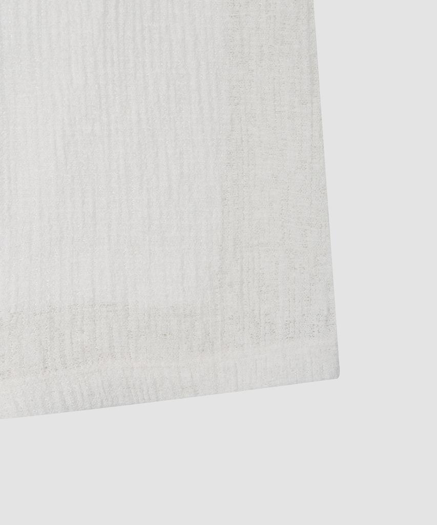 Deolil Wavy Linen Long Skirt_Ivory