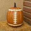 Football Pumpkin Ornament Resin Handmade Halloween Figurine Fall Football Halloween Event Decoration