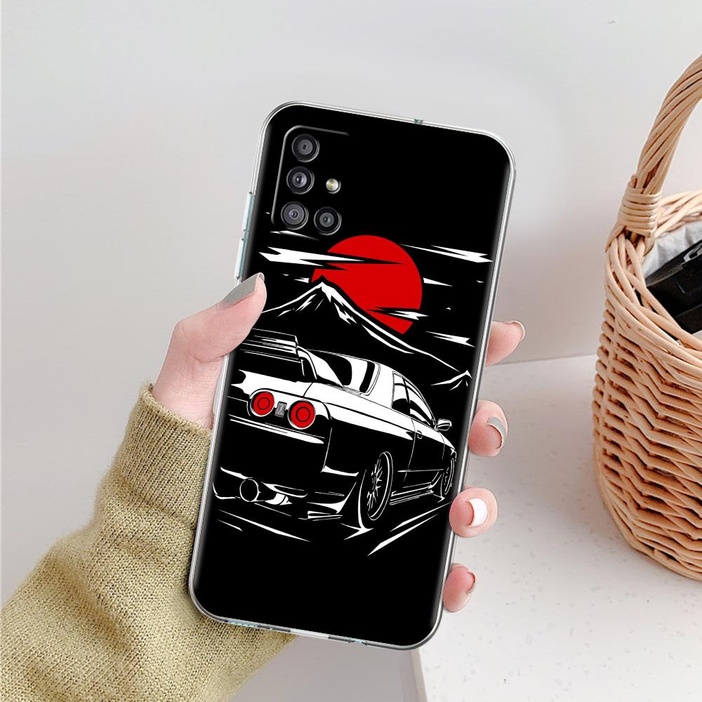 Case For Samsung A15 A13 A35 A55 A51 A71 A41 A31 A21S A03S A05 A17 A23 A25 A33 A53 A73 5G A07 4G Cover Japan JDM Sports Car