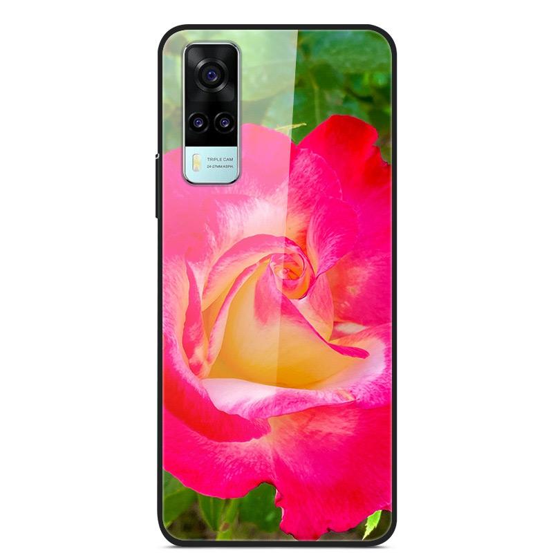 Tempered Glass Case For Vivo Y31 Y51 Case Soft Silicome Bumper For Vivo Y51 Y31 Phone Case Hard Glass Back Cover Y 31 Y 51 Funda