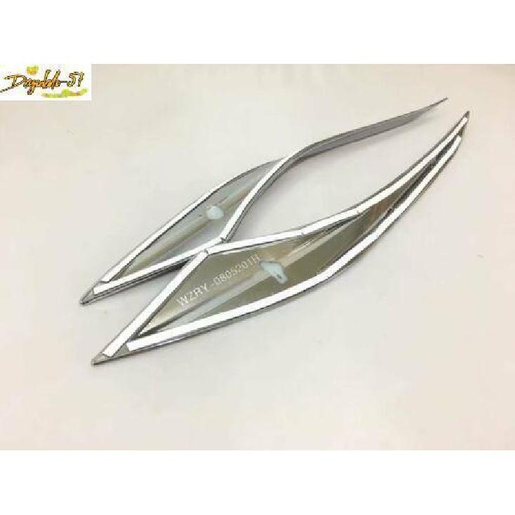 Fits For Chevrolet Cruze 2017- ABS Chrome Front Light Lamp Trim Cover New