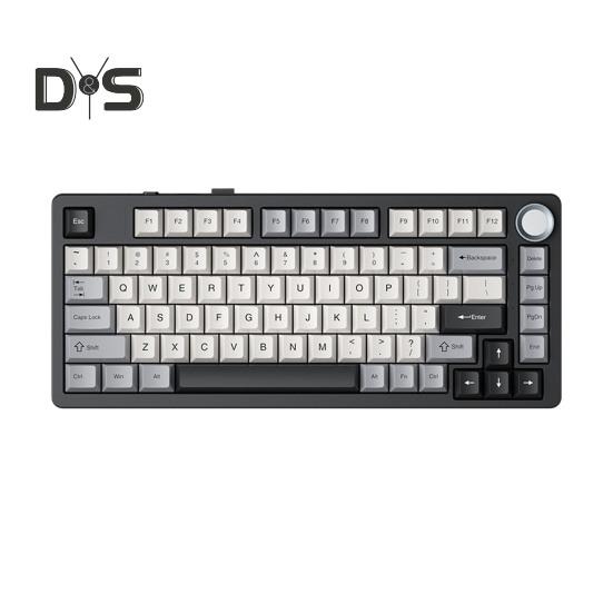 

Механическая клавиатура Совместимость с Bluetooth/2.4G/Type-C Проводное подключение Трехрежимное подключение Полноразмерная клавиатура с возможностью горячей замены 81 клавиша E