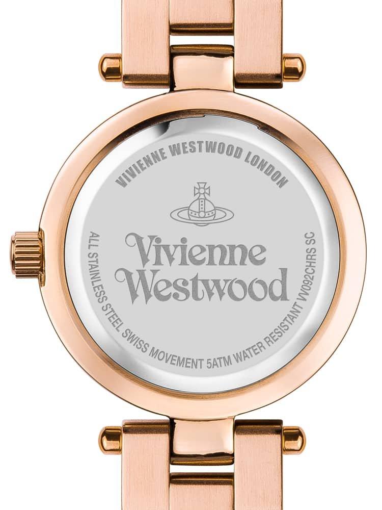 VIVIENNE WESTWOOD Rose Gold Watch VV092CHRS Women's Stainless Steel Case, Quartz Design Style Fit Design