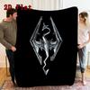 The Elder Scrolls 2D Flat Pattern Flannel Blanket High quality All Seasons Warmth and Comfort Perfect for Christmas Gifts.PMT0914076