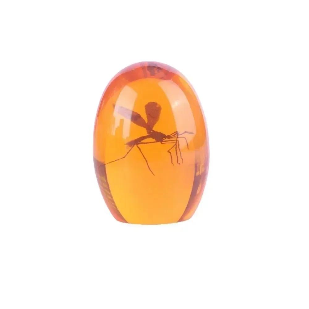 

Realistic flat bottomed paper weight 3D mosquito amber series paper weight suitable for home desktop decoration, unique design, белый