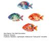 4 Pièces Décoration Murale Poisson en Bois, Art Aquarelle Animal Marin avec 4 Styles Vibrants, Ornement Maison Effet Peint à la Main pour Murs