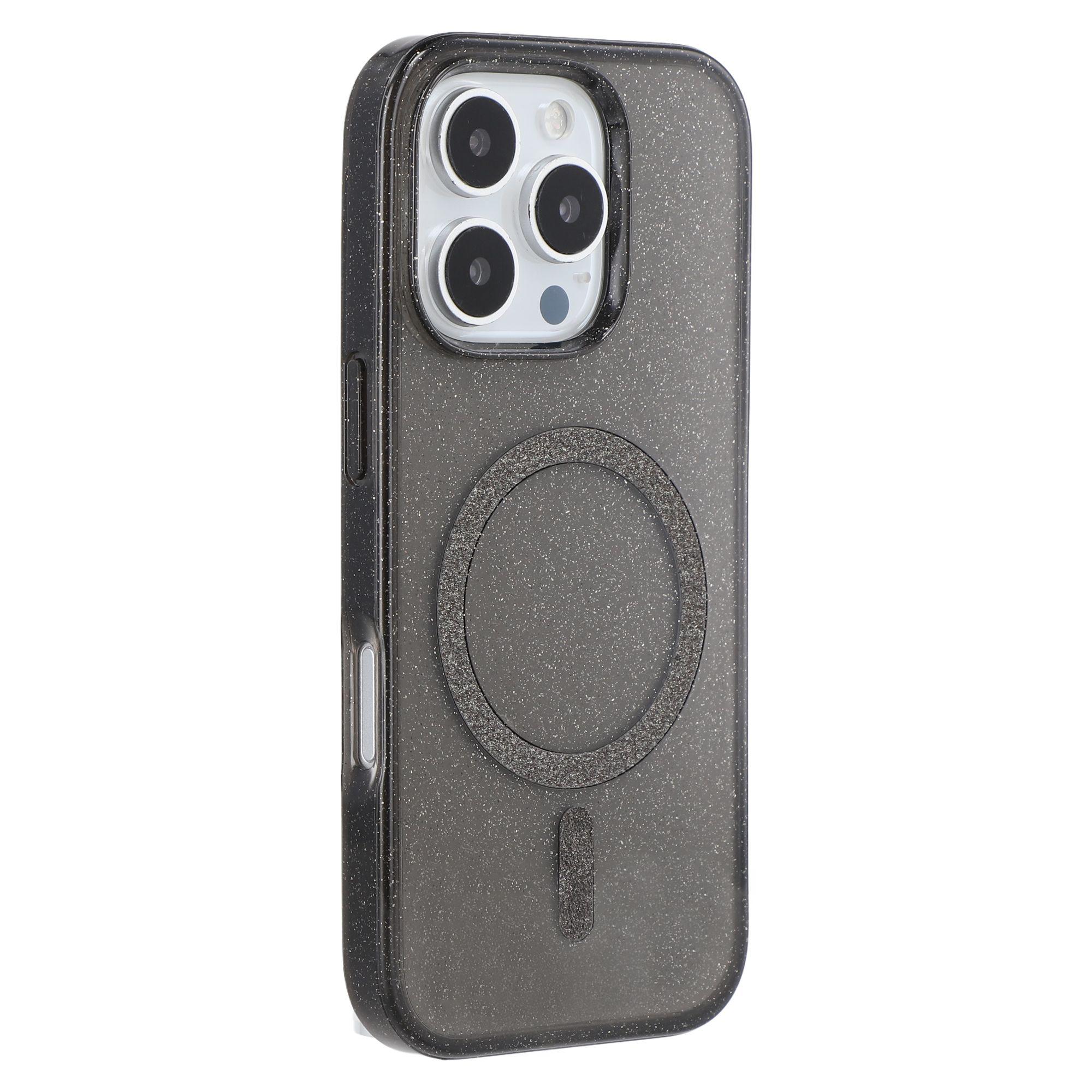 

For iPhone 16 Pro Max Case Compatible with MagSafe 2.0mm PC + TPU Glitter Phone Cover C