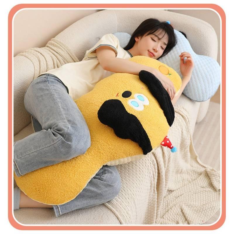 Cartoon Dog Cloud Plush Pillow Cushion With Removable Cover For Bedroom Decor