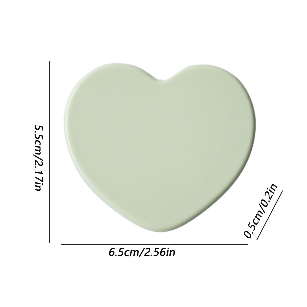 Heart Shaped Travel Makeup Mirror, Handheld Portable Vanity Mirror for Women & Teens, Compact Purse Mirror for Bathroom Bedroom