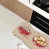 Creative 3D Non-Slip Mat Set 30*40Cm Kitchen Floor Doormat Trendy Series Floor Mat Absorbent Waterproof For Bathroom Kitchen