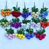 9 Forks Silk Rose Artificial Flower Bouquet For Wedding,Home Decor,Valentine's Day Gift, Room Table Decor,Scenery Decor