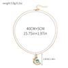 Planet Pendant Jewelry Fashion Diamond Collarbone Chain Women's Niche Star Moon Alloy Necklace