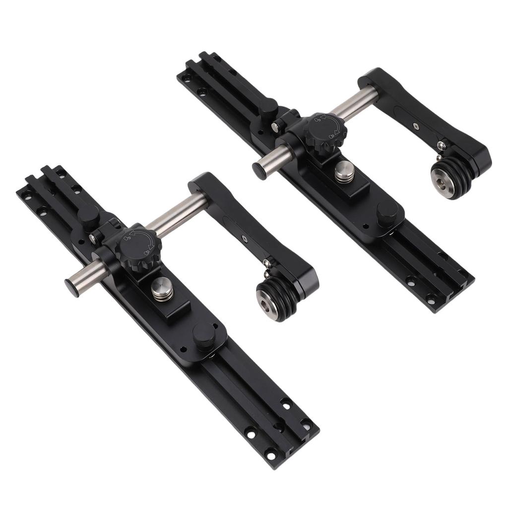 Table Saw Press Push Guide Aluminum Alloy Adjustable Roller Guide Table Saw Press Feeder for Woodworking Mechanical