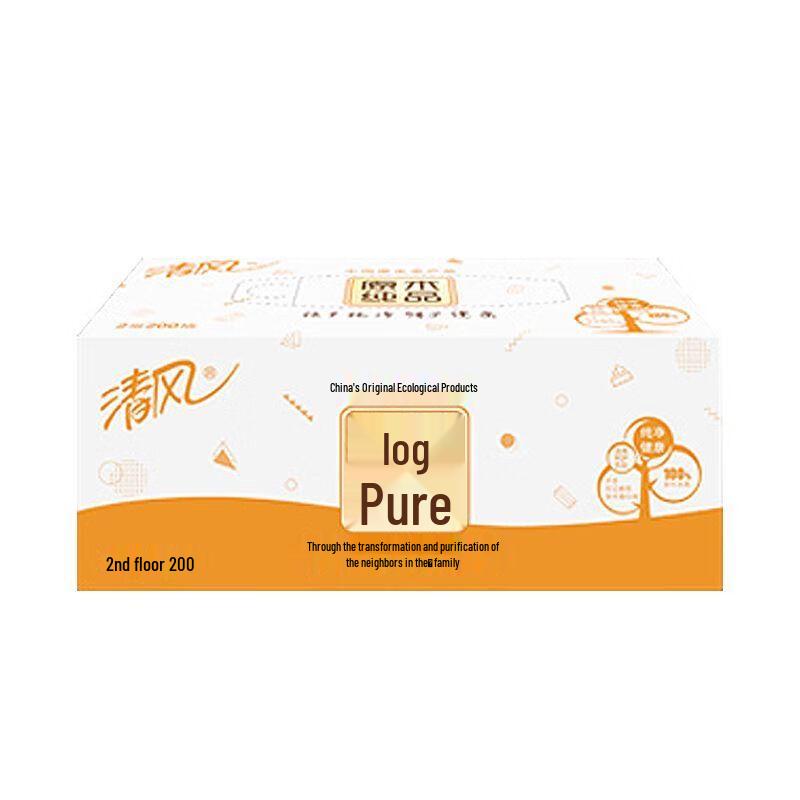 Qingfeng 2-Ply Unscented Facial Tissue Box (200 Sheets)