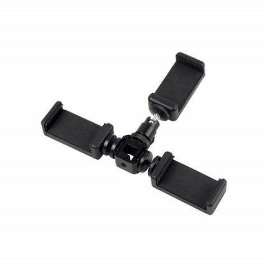 Dual Camera Phone Stand for Live Streaming and Videography - Multifunctional and Portable