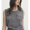 Autumn New French Casual Blended Inner Vest MD