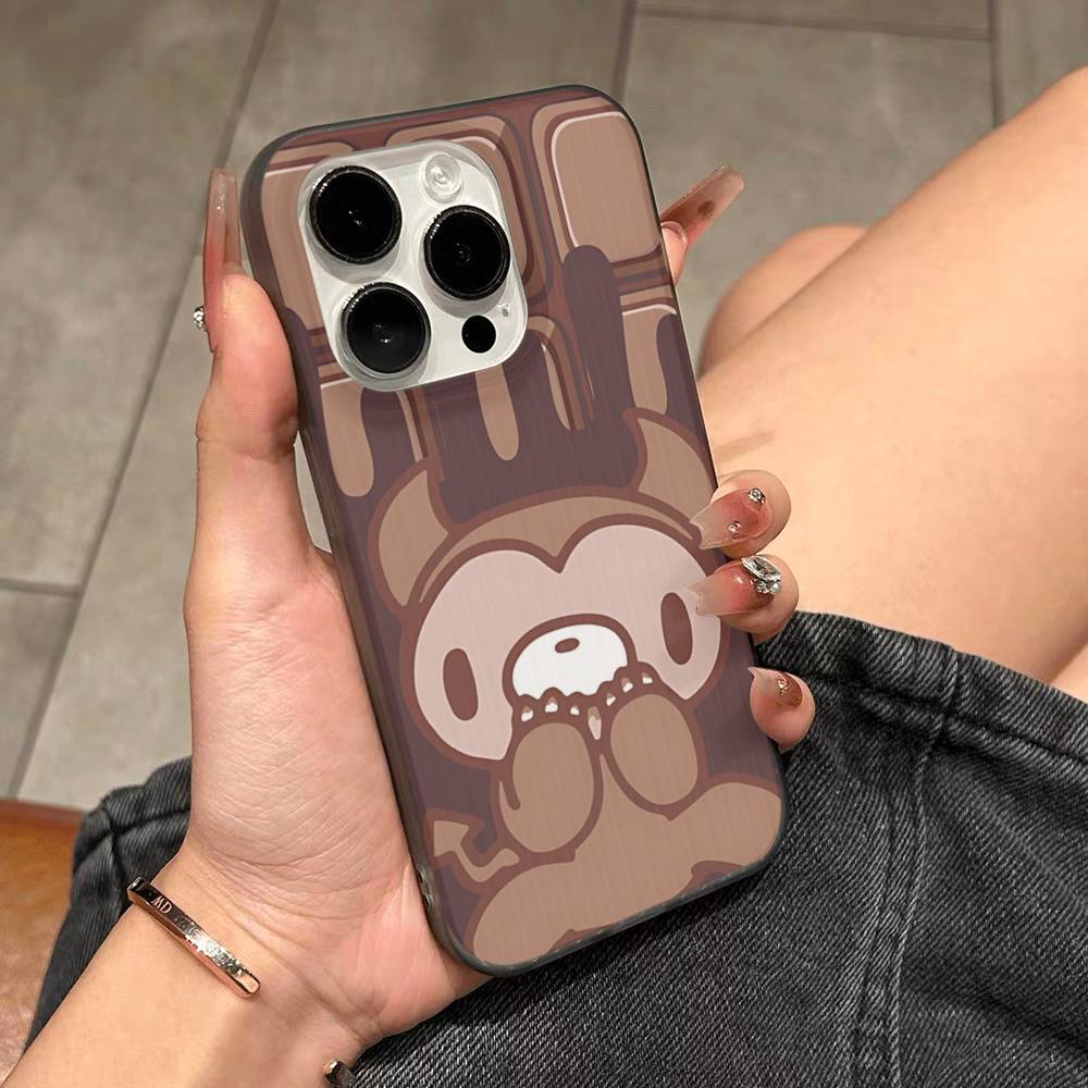 Popular Kawaii G-gloomyS Bears Corrugated Stripe Phone Case For IPhone 17 16 15 14 13 12 11 Pro Max Plus Pro Shockproof Cover