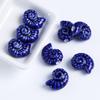 Embossed Conch Spacer Porcelain Beads Glazed DIY Jewelry Making Snail Ceramic Beads  Earrings