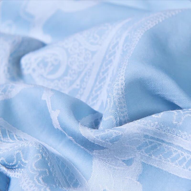 FUANNA 100% Silk Tencel Jacquard Summer Quilt