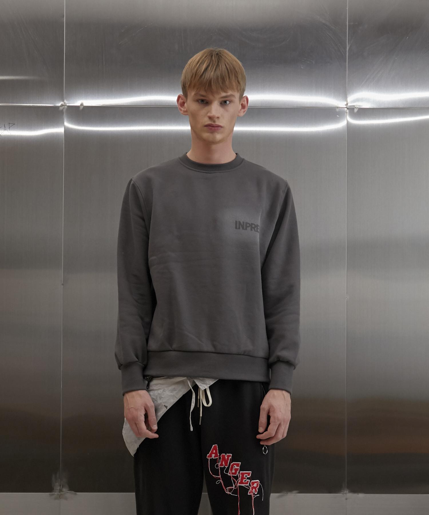 Свитшот Infrap Smoke Inprep (Темно-серый) Dark Gray/M