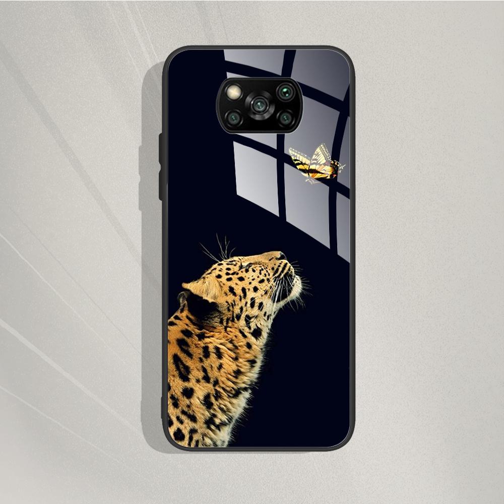 For Xiaomi Poco X3 X 3 Pro NFC X3Pro Pocox3 Pro Stylish Painted Cover Tempered Glass Phone Case For Poco X3 Pro Back Cover Coque