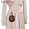 Medieval Renaissance Green Snake Belt With Decorative Buckle For Cosplay And Costume Accessory