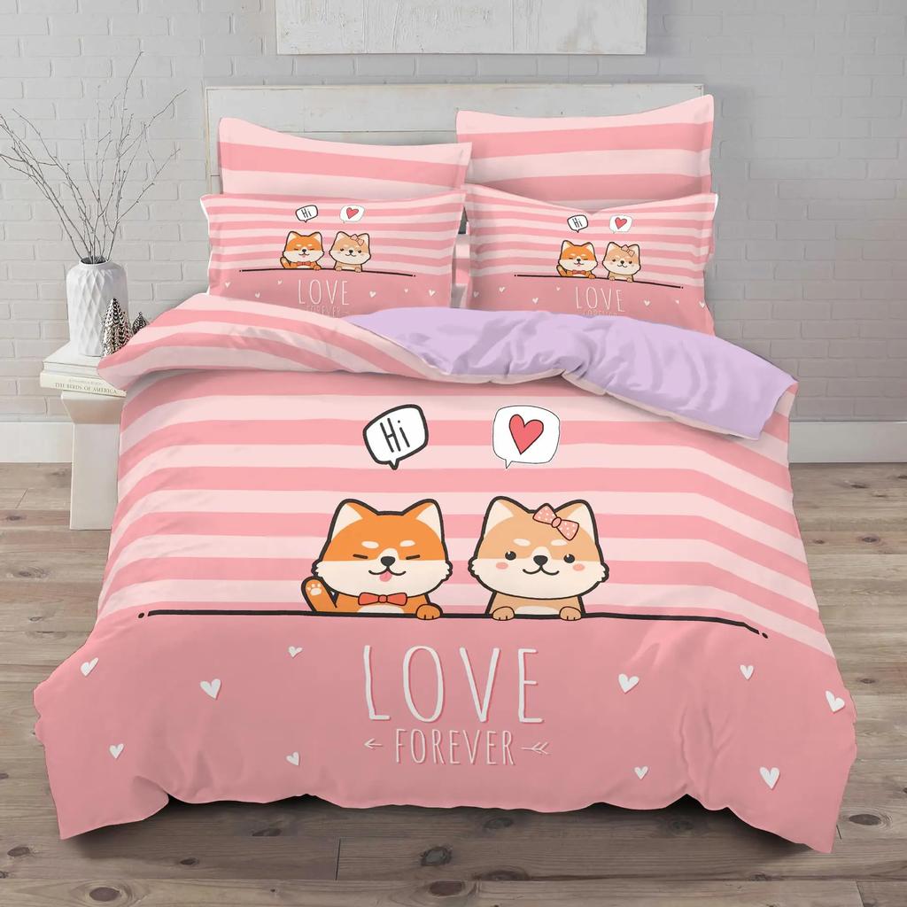3D Print Elephant /unicorn/animal Twin Bedding Set 140x210cm Ropa De Cama Full Size Quilt Cover Sets For Beds Super Comfortable