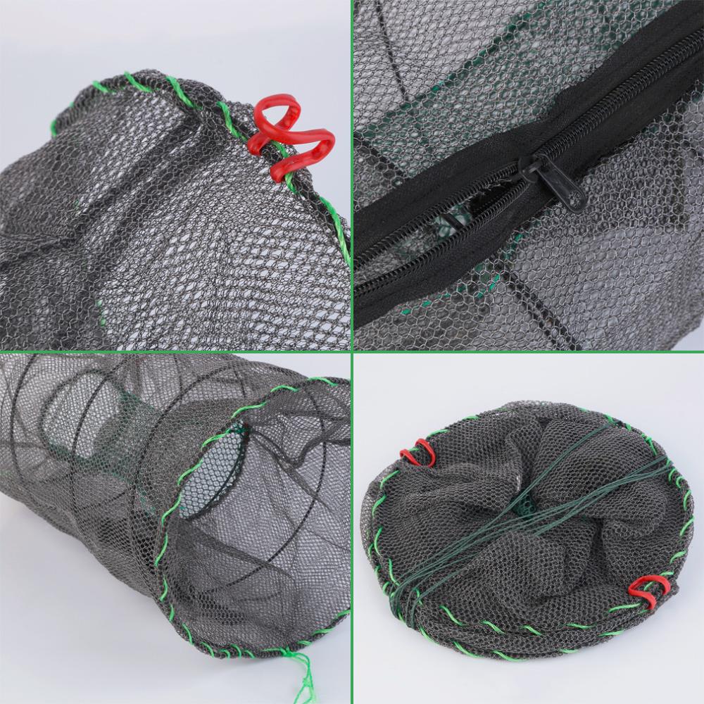 Crab Crayfish Lobster Catcher Pot Trap Fishing Net Eel Prawn Shrimp Live Bait Eel Crab Lobster Minnows Crawfish Net 2 size