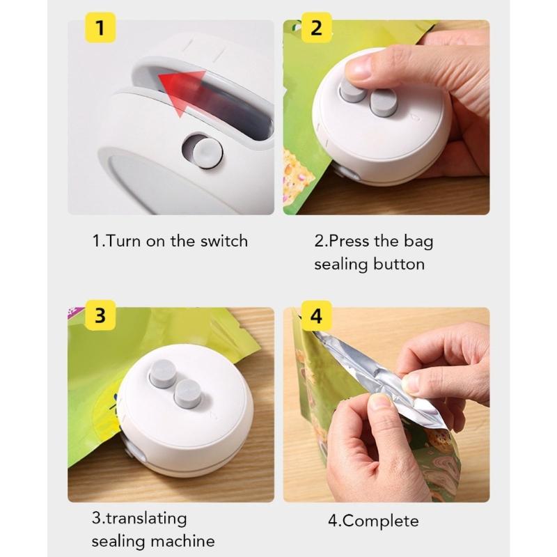 Handheld Small Sealing Device Packaging 400mAh Snacks Preserverfor Plastic Bags and Snacks for Office and School Use