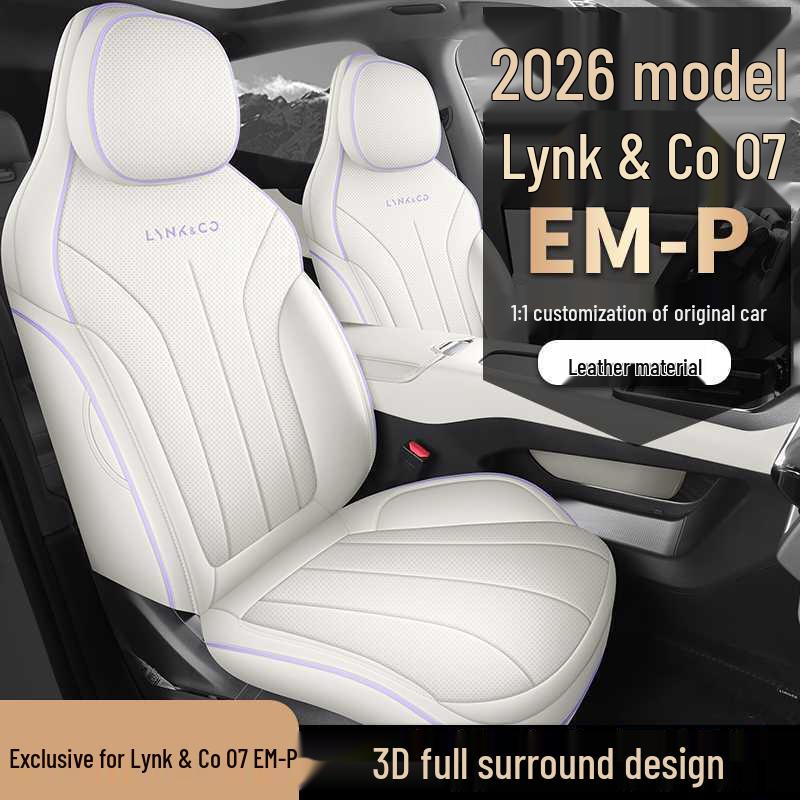 2026 Lynk & Co 07 Long Range All-Season Leather Car Seat Cover, Full Coverage.