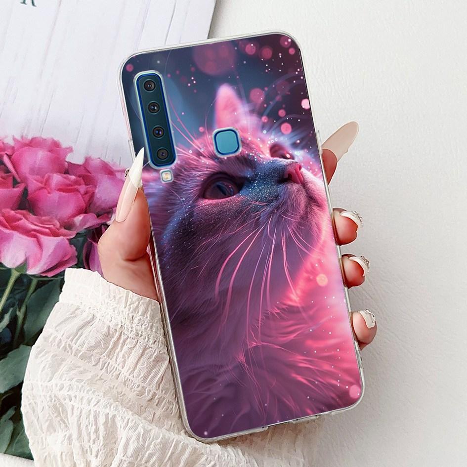 For Samsung Galaxy A7 A9 2018 Case New Fashion Flower Marble Soft Silicone Clear Phone Cover For Samsung A9 2018 SM-A920F Bumper