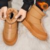 Snow boots winter piled thickened warm cotton shoes outdoor cold-proof thick-soled black high-top cotton boots