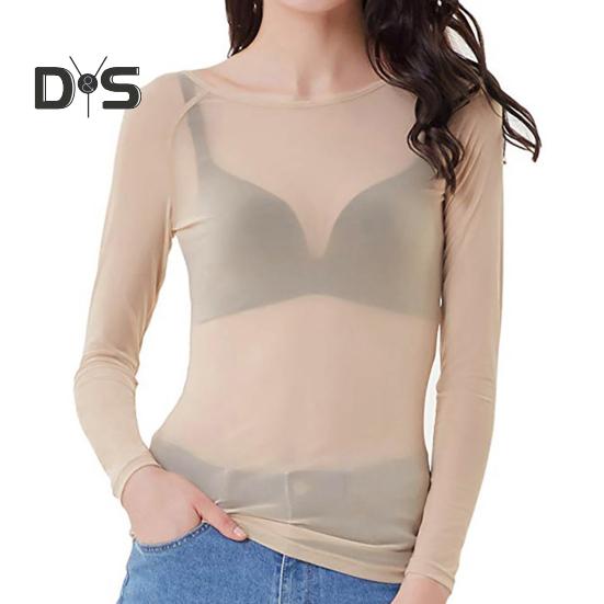 

Сексуальные обтягивающие топы, прозрачные черные сетчатые пуловеры, топы с круглым вырезом и длинными рукавами, прозрачная футболка в стиле панк-клуба 3XL