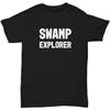 Swamp Shirt Gator Hunter T Shirt Funny Gift for Rougarou Explorer Alligator Hunting Louisiana Swamp Monsters Unisex Tee