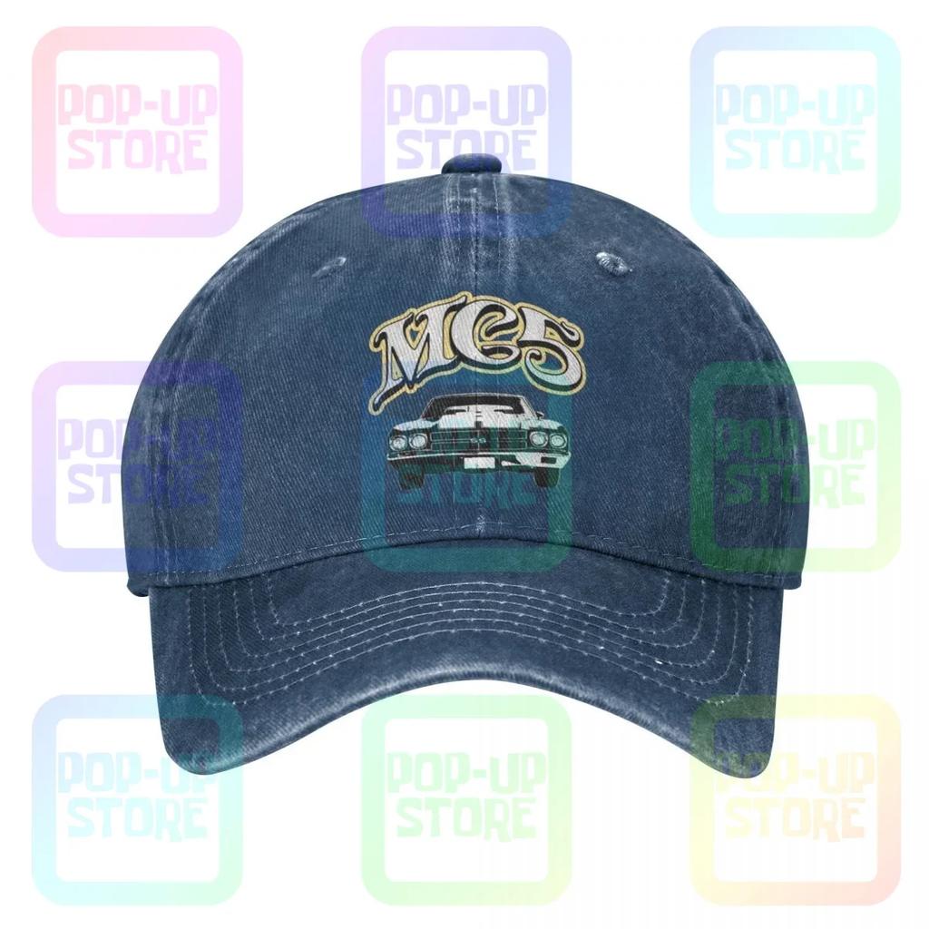 Muscle Car The Mc Washed Denim Baseball Cap Trucker Hats Print Best Quality