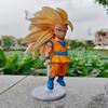 In Stock Dragon Ball Z Anime Figure Super Saiyan Super Three Goku Action Figures Doll Desktop Model Toys Decoration Gift