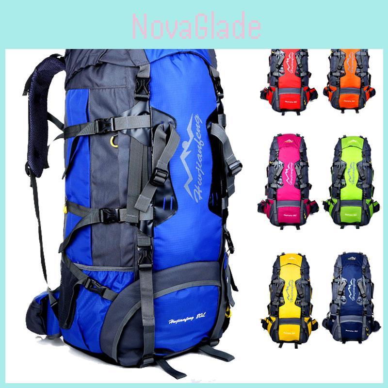 Marvel 80l Nylon Hiking Backpack With Ventilated Padding For Outdoor Adventures Special Characters Included