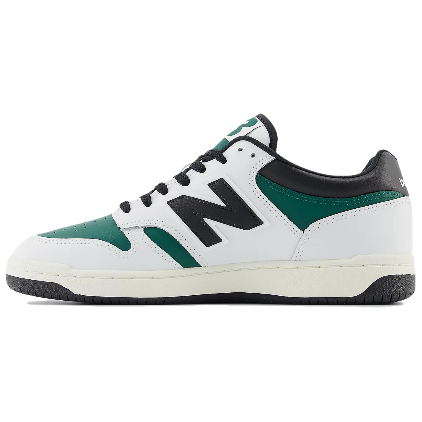 New Balance 480 White Marsh Green Black Unisex Sneakers BB480LTD 40.5