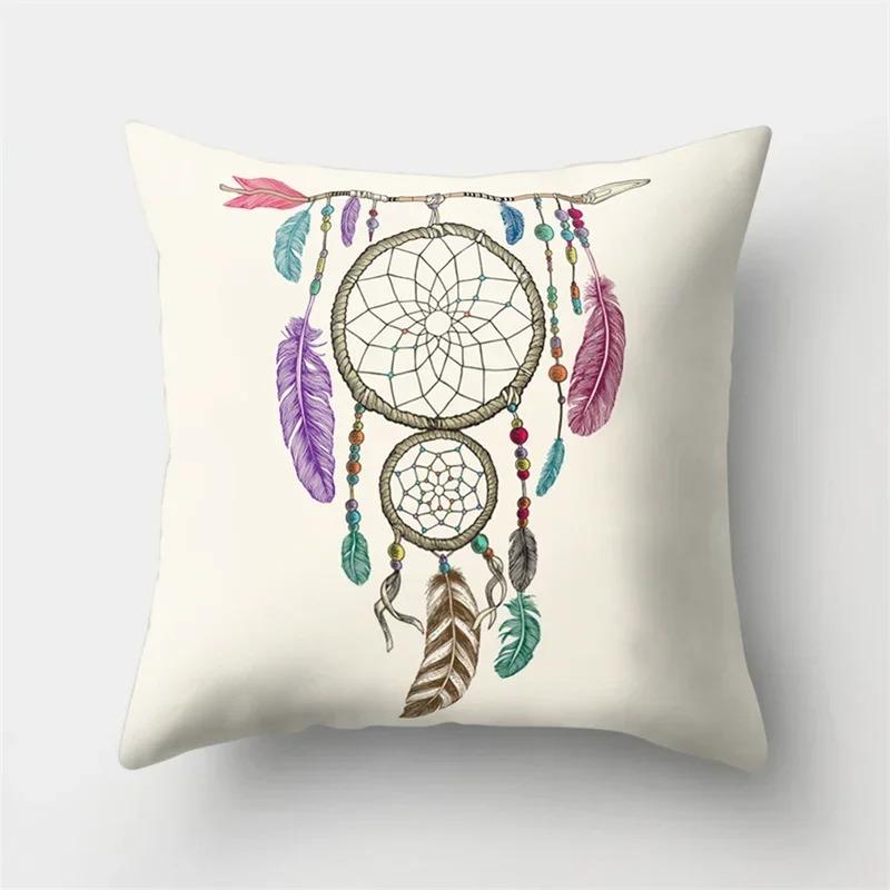 Creative Feather Pattern Pillowcase Interior Decoration Office Living Room Home Pillowcase